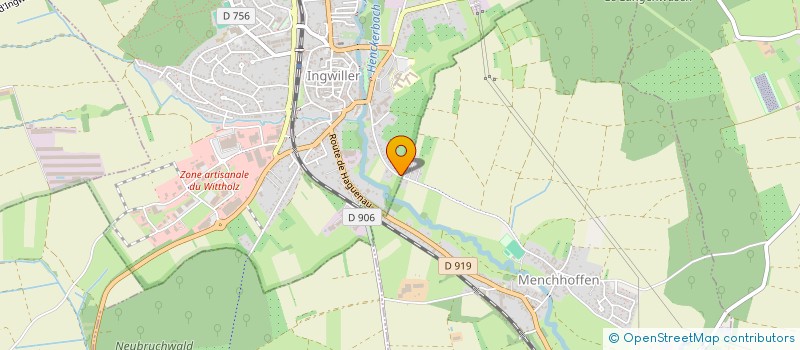 localisation de l'entreprise PLATRERIE MACHADO  INGWILLER