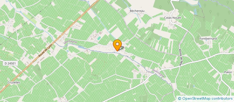 localisation de l'entreprise PLATRERIE MIELVAQUE  MONTAGNE