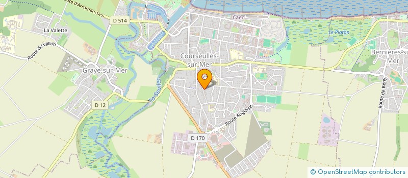 localisation de l'entreprise PLATRERIE MTBASLY à COURSEULLES-SUR-MER