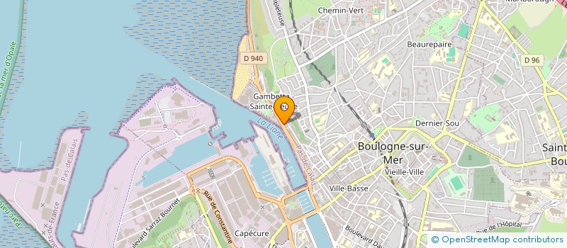 localisation de l'entreprise PLATRERIE NORD OPALE à BOULOGNE-SUR-MER