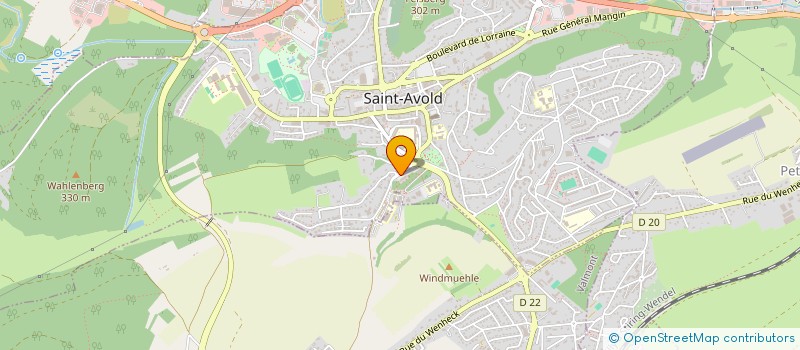 localisation de l'entreprise PLATRERIE NOUVELLE  SAINT-AVOLD