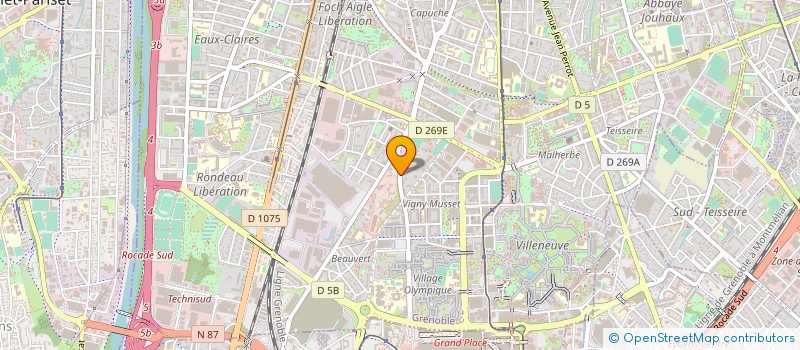 localisation de l'entreprise PLATRERIE PEINTURE ISOLATION à GRENOBLE