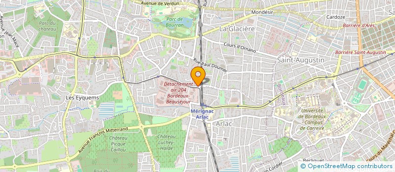 localisation de l'entreprise PLATRERIE PEINTURE ISOLATION  CENON