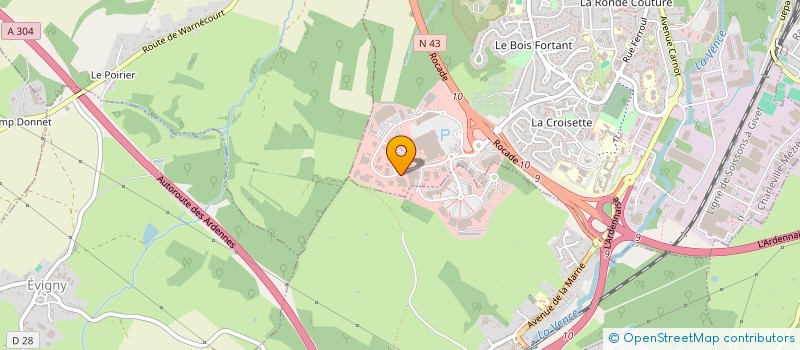 localisation de l'entreprise PLATRERIE ROMANE BICCHIELLI ET COMPAGNIE à PRIX-LES-MEZIERES