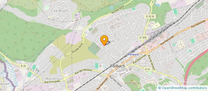 localisation de l'entreprise PLATRERIE SAVRAN  FORBACH