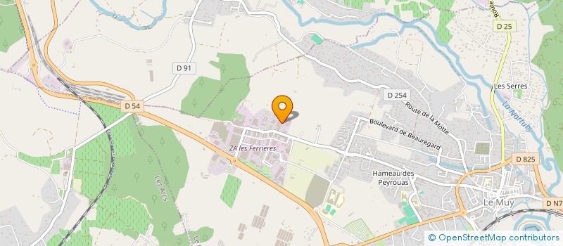 localisation de l'entreprise PLATRERIE SERVICES à LE MUY