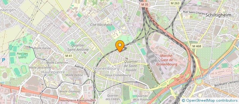 localisation de l'entreprise PLATRERIE ST FLORENT à STRASBOURG