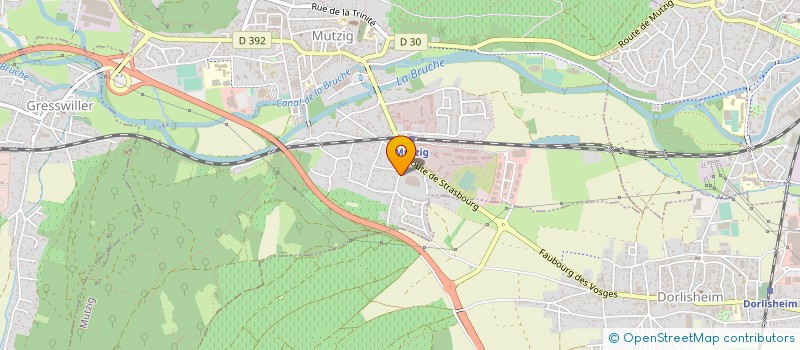 localisation de l'entreprise PLATRERIE TEIGA à MUTZIG