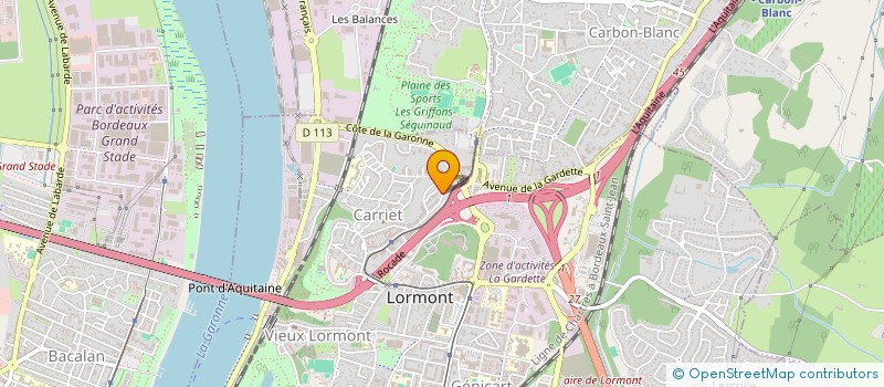 localisation de l'entreprise PLATRIER 33 à LORMONT