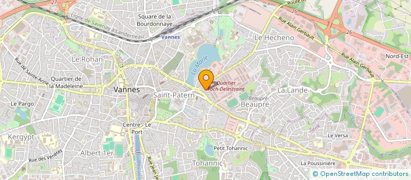 localisation de l'entreprise PLATRIMOINE à VANNES