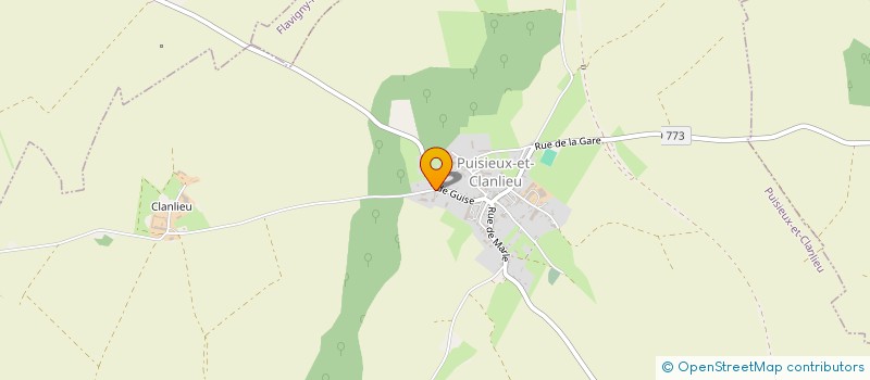 localisation de l'entreprise PLATS D'ARGENT  BRISSAY-CHOIGNY