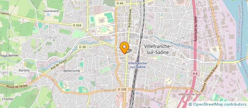 localisation de l'entreprise PLATTEEL à VILLEFRANCHE-SUR-SAONE