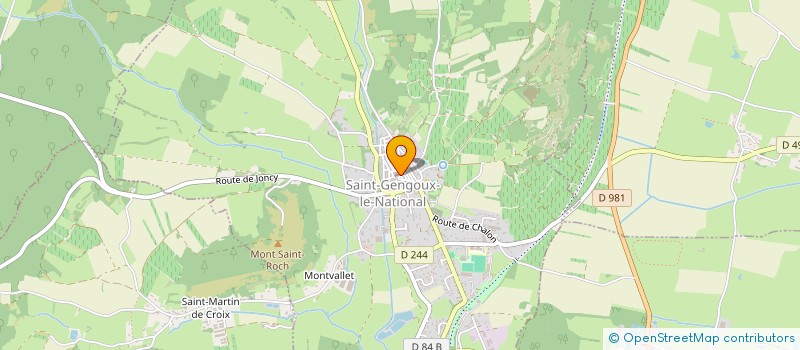 localisation de l'entreprise PLATTIN'JOSS  SAINT-GENGOUX-LE-NATIONAL