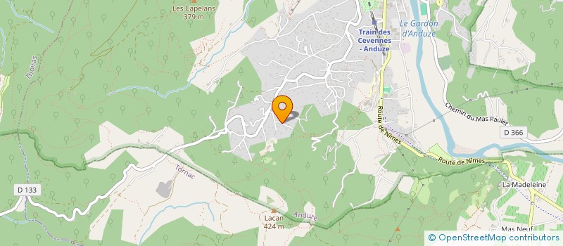 localisation de l'entreprise PLAUGAPAND à ANDUZE