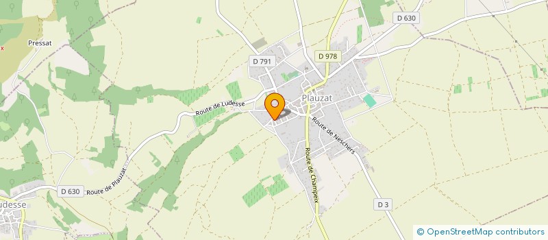 localisation de l'entreprise PLAUZAT OLYMPIQUE  PLAUZAT