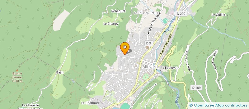 localisation de l'entreprise PLAVIE  ALLEVARD