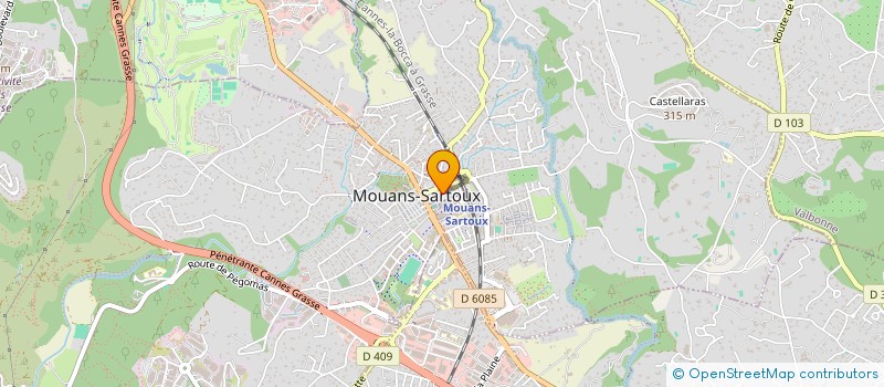 localisation de l'entreprise PLAY'HITS RADIO  MOUANS-SARTOUX