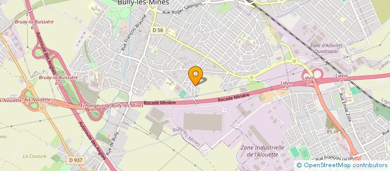 localisation de l'entreprise PLAY LOUD  BULLY-LES-MINES