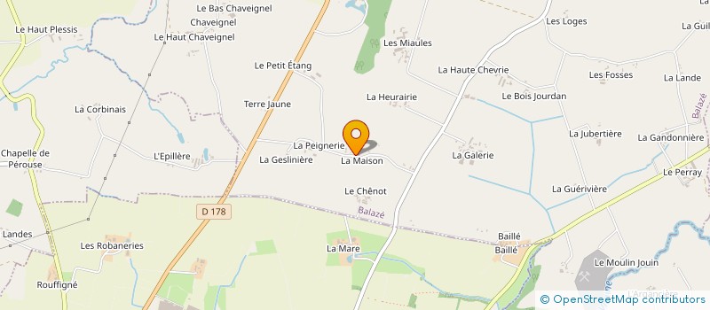 localisation de l'entreprise PLAY UP EVENT  BALAZE