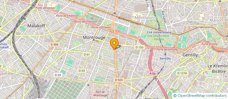 localisation de l'entreprise PLAYA  MONTROUGE