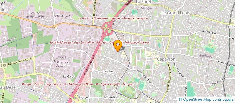 localisation de l'entreprise PLAYA  MERIGNAC