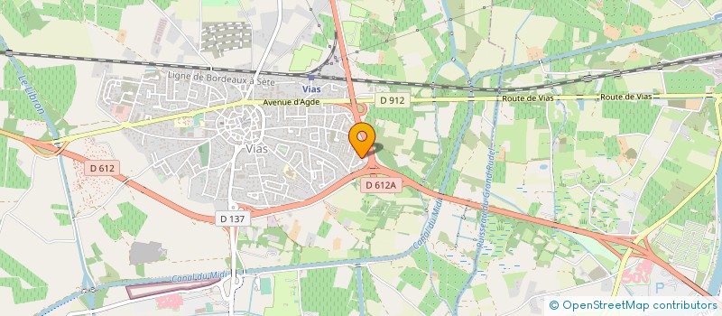 localisation de l'entreprise PLAYA WATERSPORTS  VIAS