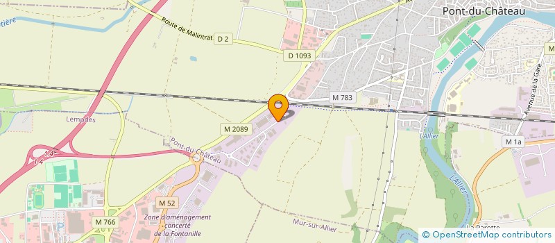 localisation de l'entreprise PLAYER 63  PONT-DU-CHATEAU