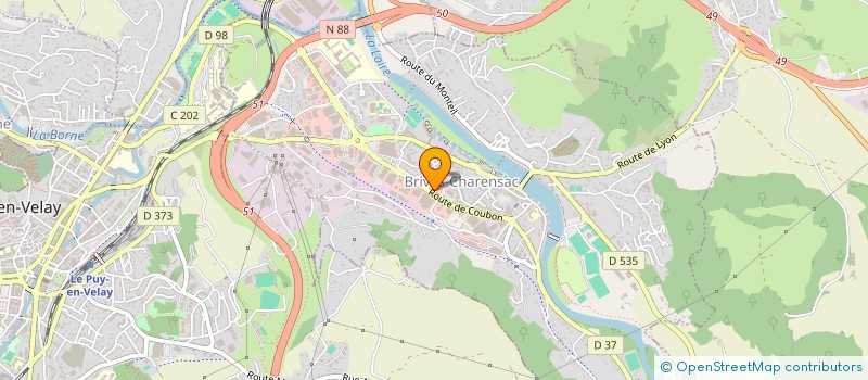 localisation de l'entreprise PLAYER-CORE  BRIVES-CHARENSAC