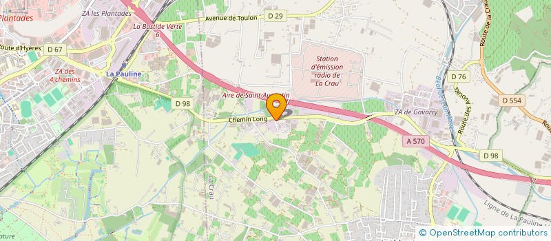 localisation de l'entreprise PLAYES ONE à LA CRAU