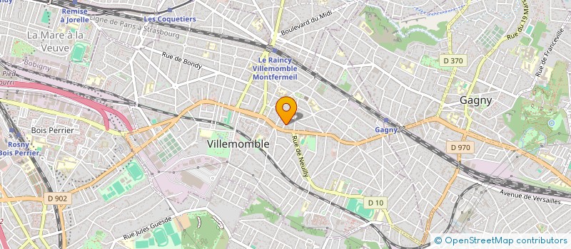 localisation de l'entreprise PLAYROCK à VILLEMOMBLE