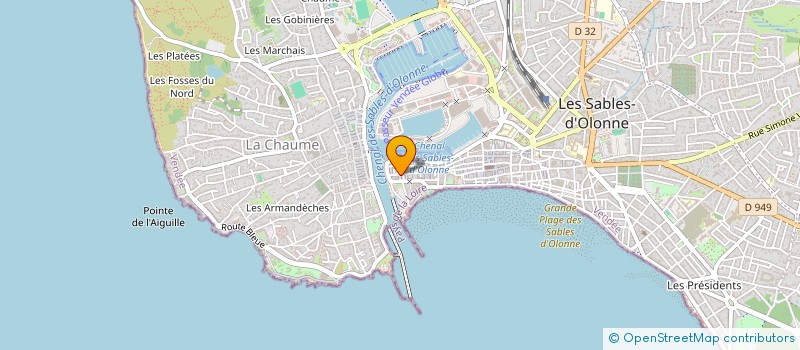 localisation de l'entreprise PLAYSMART  LES SABLES-D'OLONNE