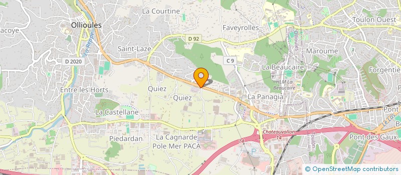 localisation de l'entreprise PLAYTIME  OLLIOULES