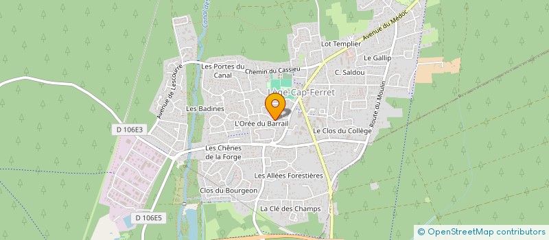 localisation de l'entreprise PLAZA JPC à LEGE-CAP-FERRET