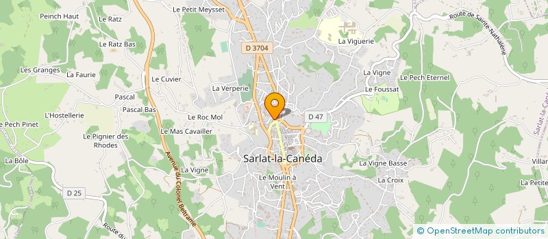 localisation de l'entreprise PLAZA MADELEINE à SARLAT-LA-CANEDA