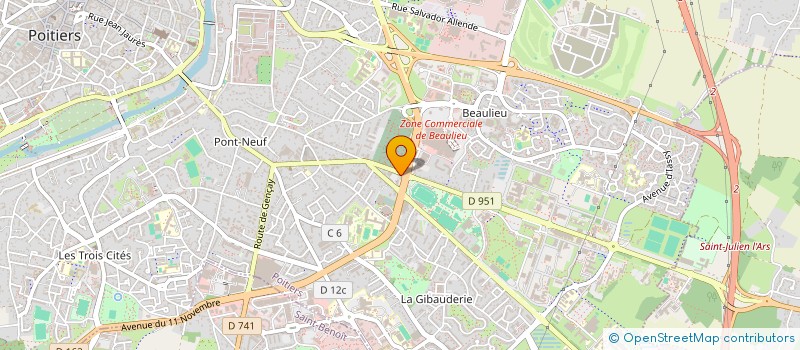 localisation de l'entreprise PLAZZI PATRIMOINE CONSEIL  POITIERS