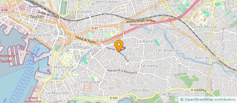 localisation de l'entreprise PLB à TOULON