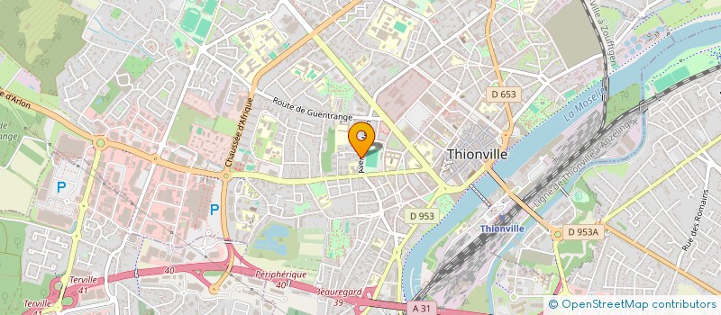 localisation de l'entreprise PLB à THIONVILLE