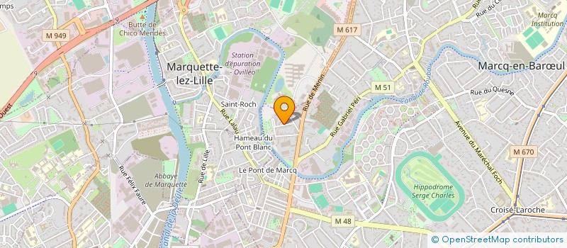 localisation de l'entreprise PLB&CO à MARCQ-EN-BARŒUL