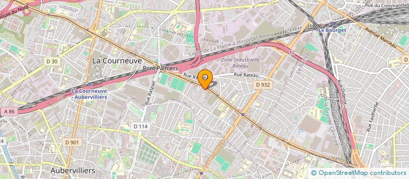 localisation de l'entreprise PLB CONSULT à LA COURNEUVE