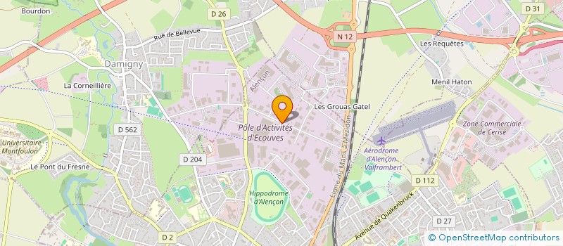localisation de l'entreprise PLB COUVERTURE à ALENCON