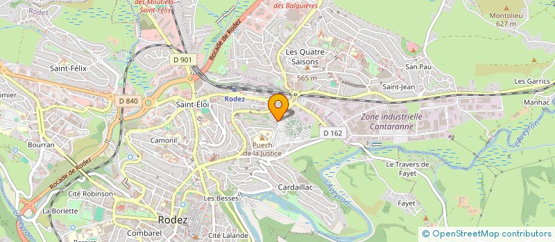 localisation de l'entreprise PLB INVESTISSEMENT  RODEZ