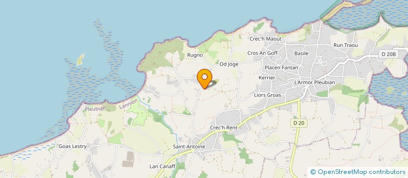 localisation de l'entreprise PLC  PLEUBIAN