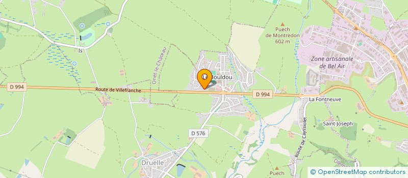 localisation de l'entreprise PLC  DRUELLE BALSAC