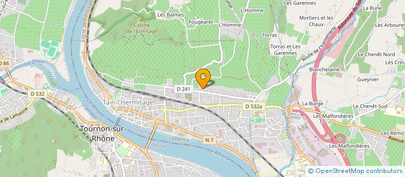 localisation de l'entreprise PLC IMMO  TAIN-L'HERMITAGE