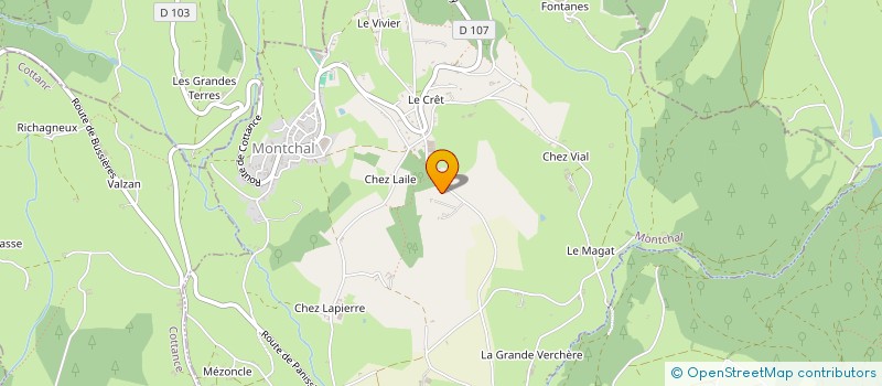 localisation de l'entreprise PLC PRODUCTIONS  MONTCHAL