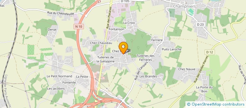 localisation de l'entreprise PLCH à CHAMPNIERS