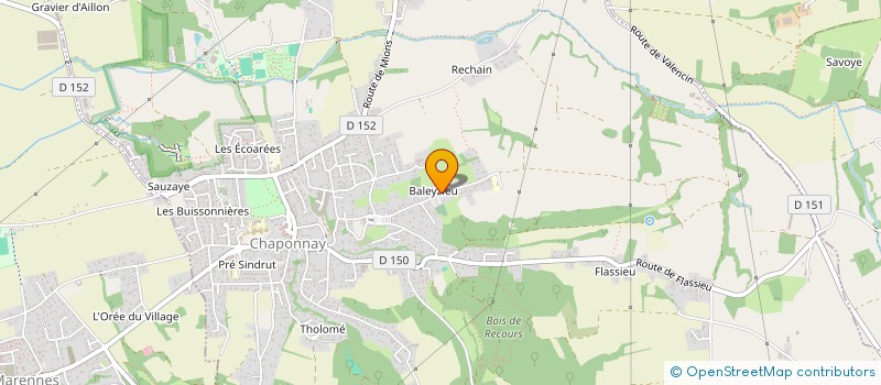 localisation de l'entreprise PLCJ  CHAPONNAY