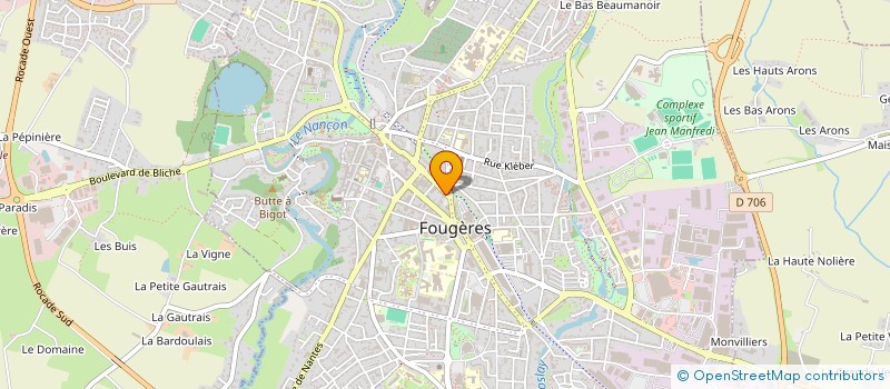 localisation de l'entreprise PLCM  FOUGERES