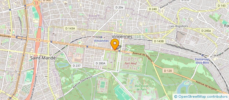 localisation de l'entreprise PLCT CONSEIL à VINCENNES