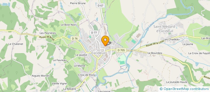 localisation de l'entreprise PLD à EXCIDEUIL